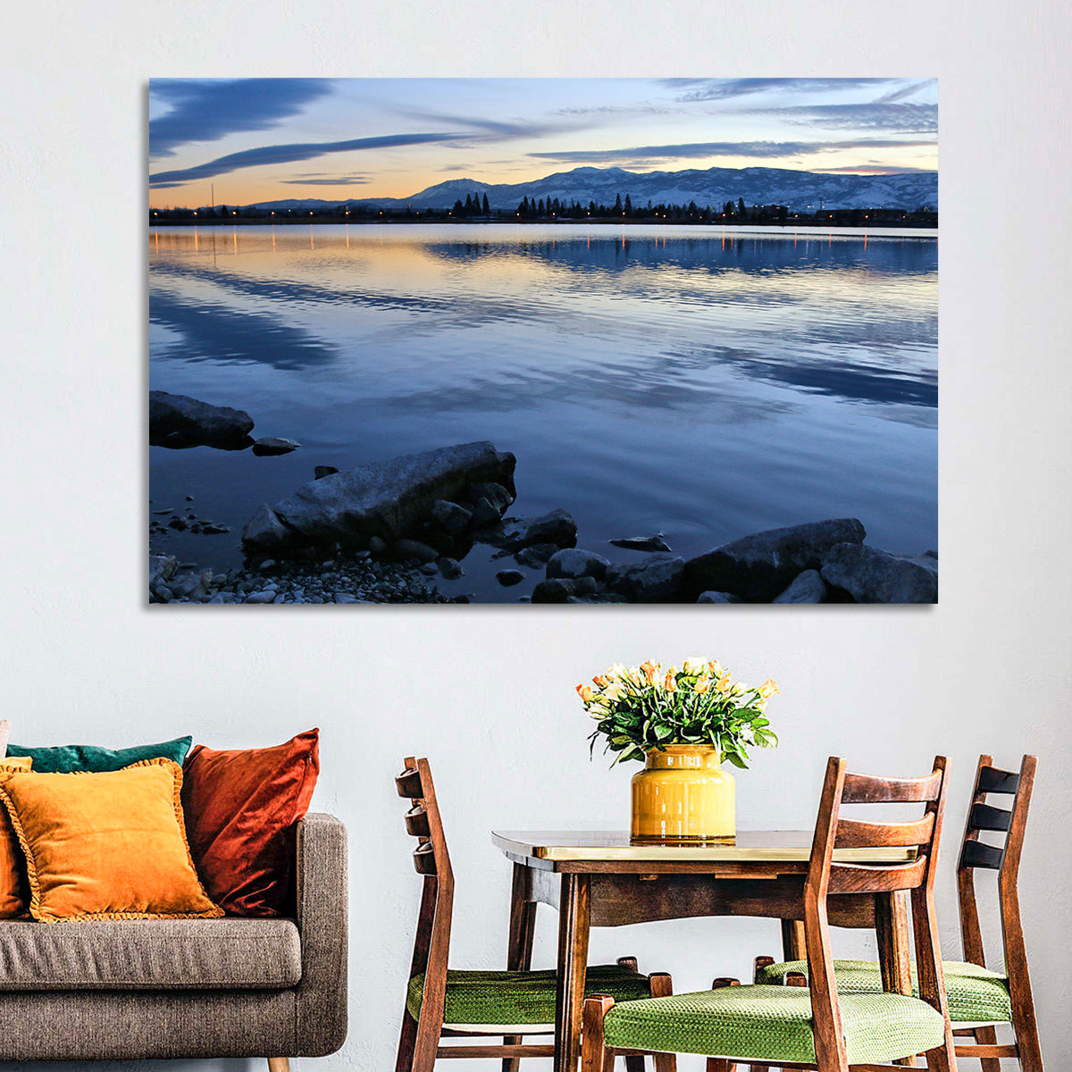 Sparks Marina Twilight Reflection Wall Art