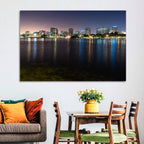 Oakland Skyline Over Lake Merritt Wall Art