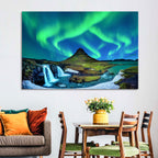 Kirkjufell Northern Lights Wall Art