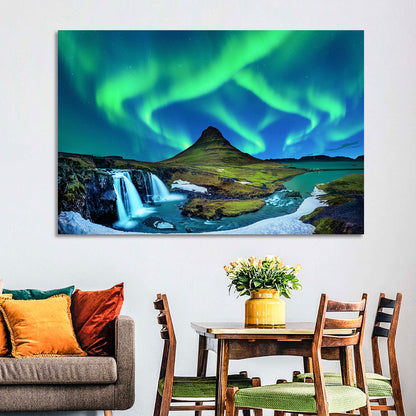 Kirkjufell Northern Lights Wall Art