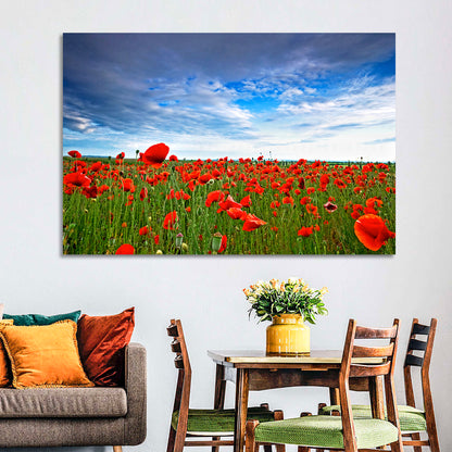 Red Poppy Field Wall Art