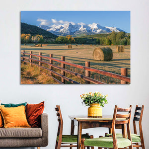 Hay Bales Colorado Fields Wall Art