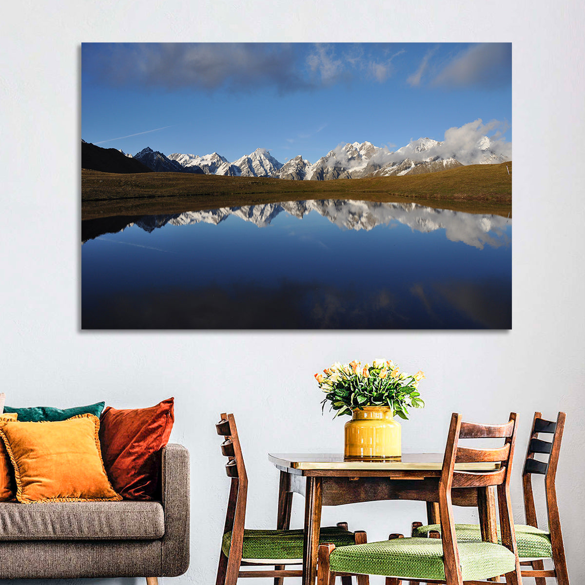 Svaneti Lake Reflection Wall Art