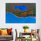 Autumn Forest Lake Wall Art