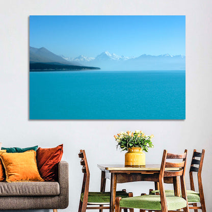 Turquoise Lake Pukaki View of Mount Cook Wall Art