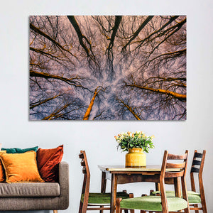 Misty Forest Abstract Wall Art