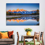 Schwabacher Landing, Grand Teton Sunrise Wall Art