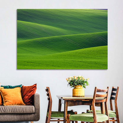 Green Wheat Fields Wall Art