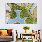 Thousand Island Lake Aerial View Wall Art