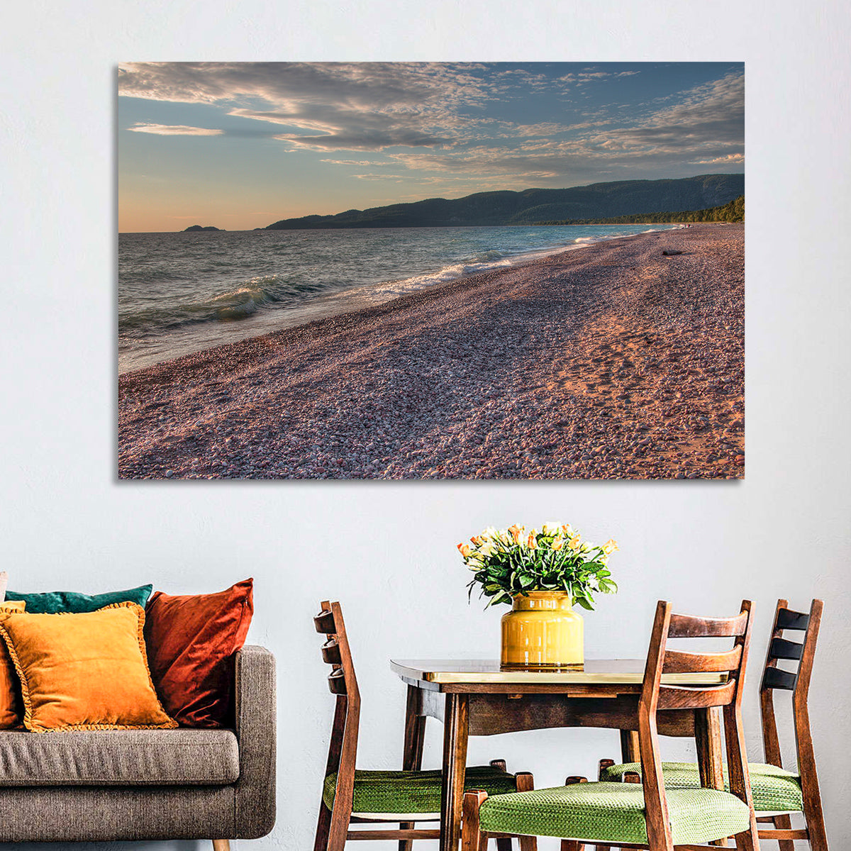 Lake Superior Pebble Beach Wall Art