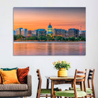 Madison State Capitol Skyline Wall Art