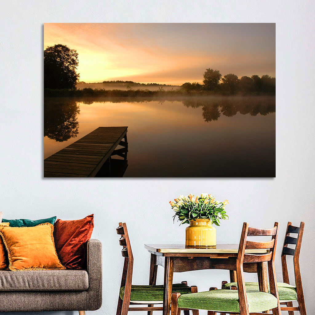 Golden Morning Pier Wall Art
