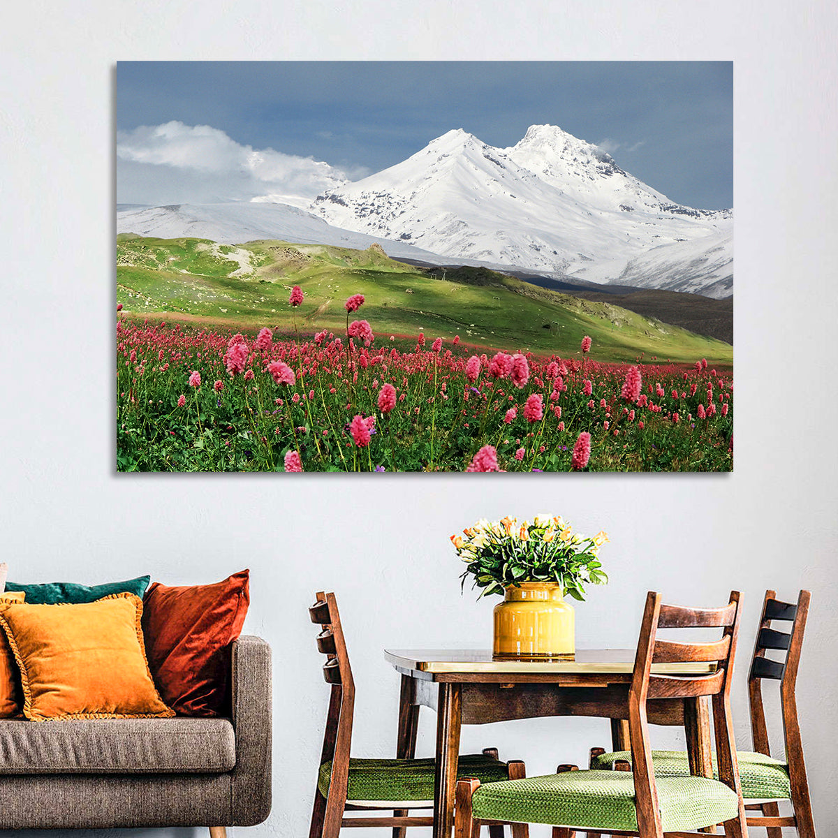 Caucasus Spring Wildflower Meadow Wall Art