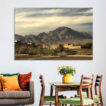 Afghan Mountain Village Wall Art