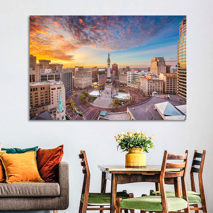 Indianapolis Monument Circle Wall Art