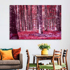 Crimson Woodland Wall Art