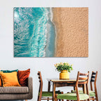 Turquoise Coastline Aerial Wall Art