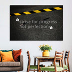 Strive for Progress Not Perfection Wall Art