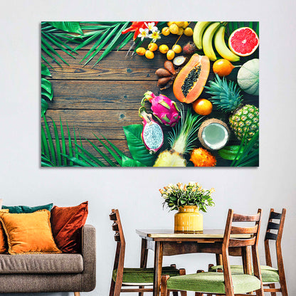 Tropical Fruit Still Life Wall Art