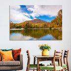 Yonah Mountain Autumn Reflection Wall Art