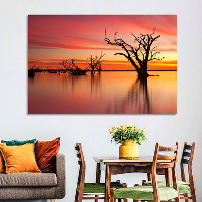 Lake Bonney Sunset Reflections Wall Art