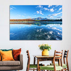 Patricia Lake Autumn Reflection Wall Art