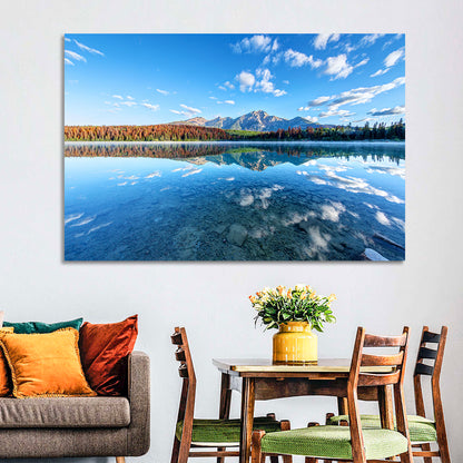 Patricia Lake Autumn Reflection Wall Art