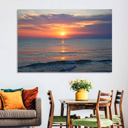 Lake Michigan Sunset Reflection Wall Art