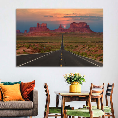Tribal Park Monument Valley Sunset Wall Art