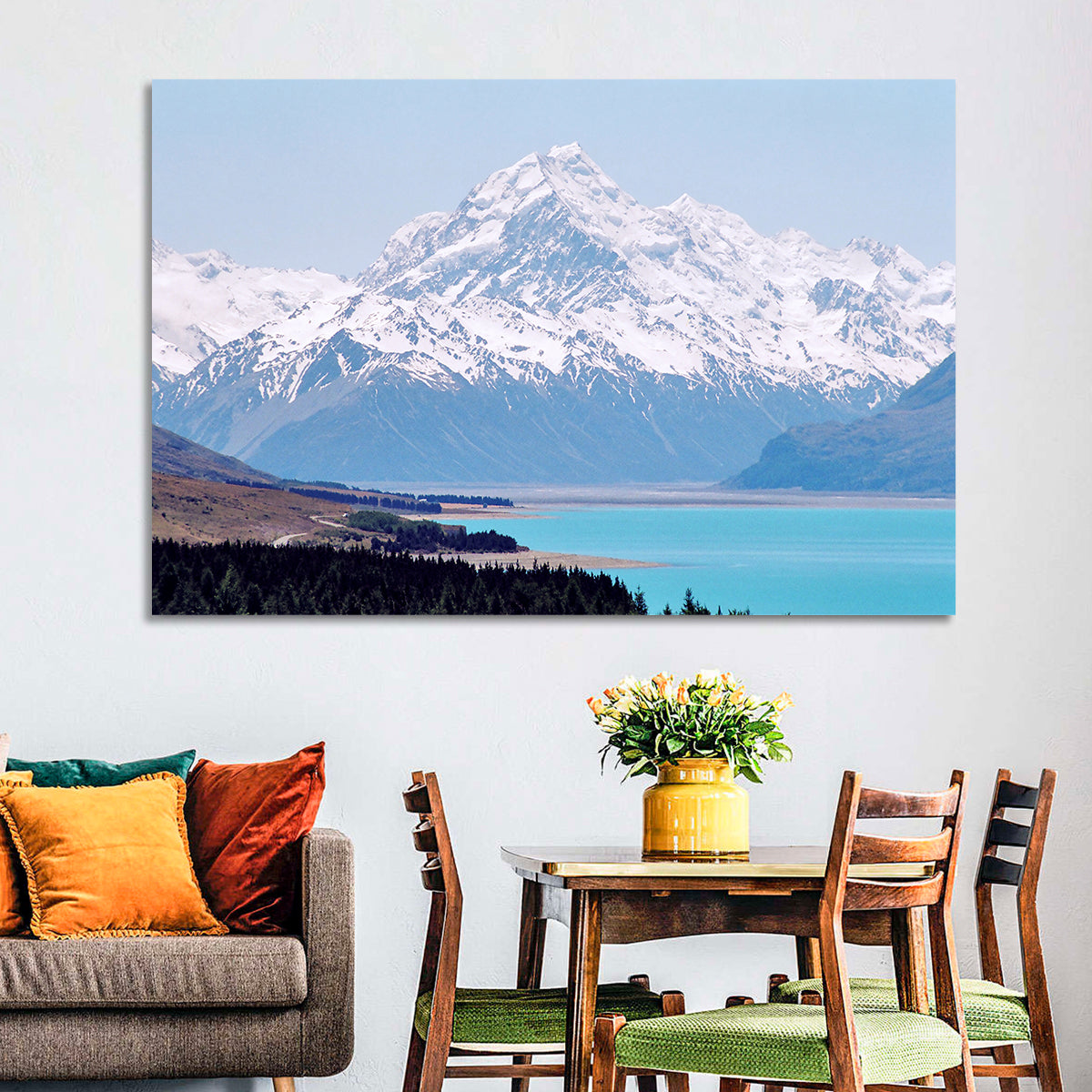 Lake Pukaki and Aoraki Mount Cook Wall Art