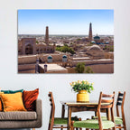 Khodja Mosque Minarets, Khiva Wall Art