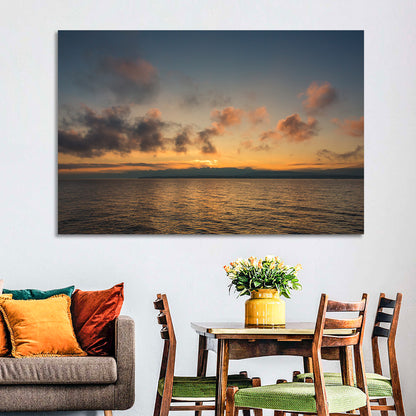 Lake Leman Golden Sunset Wall Art