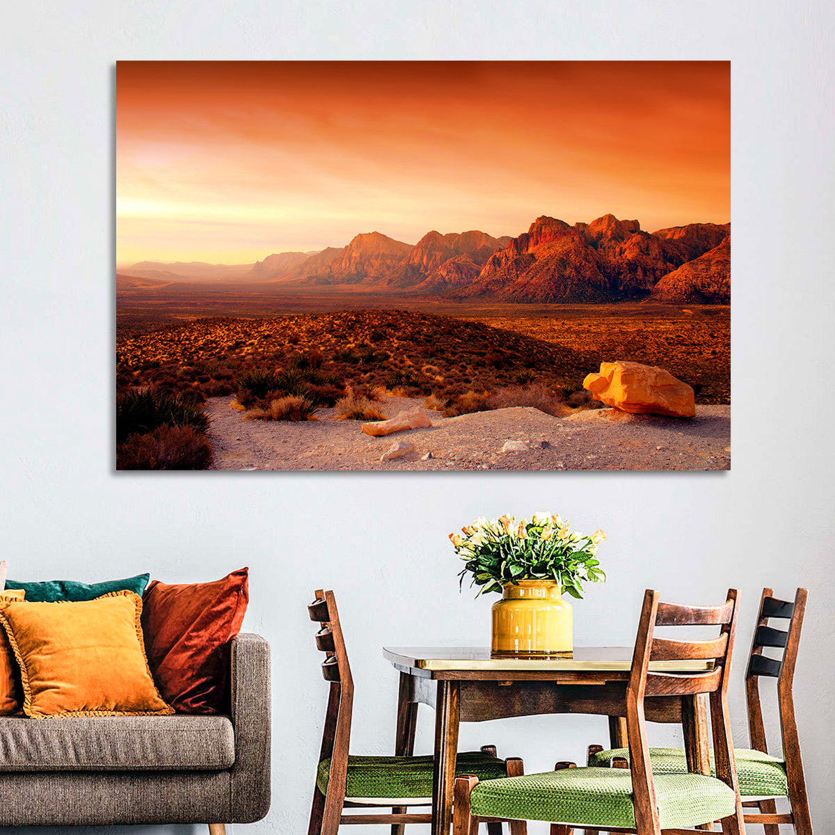 Red Rock Canyon Sunset Wall Art