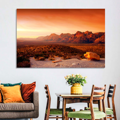 Red Rock Canyon Sunset Wall Art