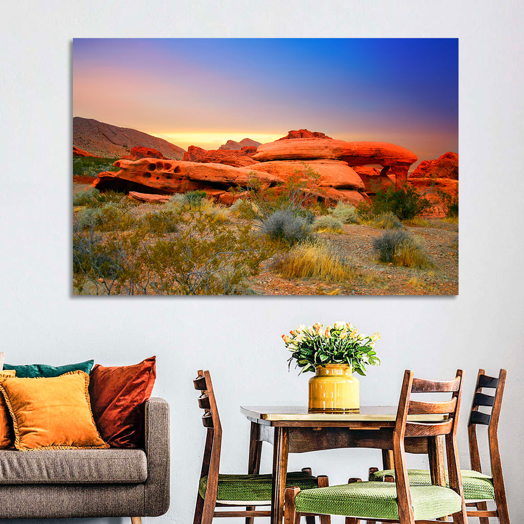 Red Rock Canyon Sunset Wall Art