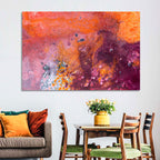Magenta Orange Color Flow Wall Art
