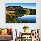 Golden Hour Mountain Lake Wall Art