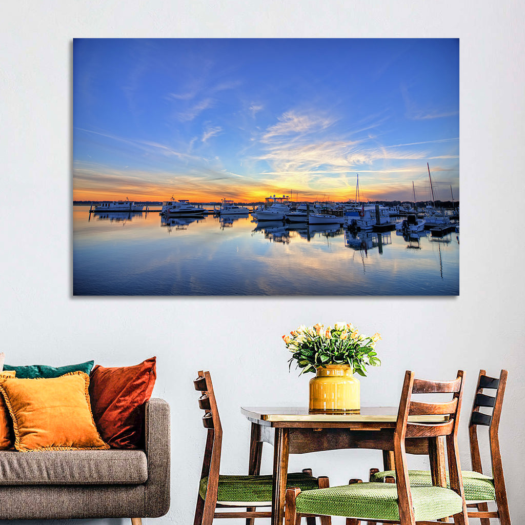Marina at Golden Hour Wall Art