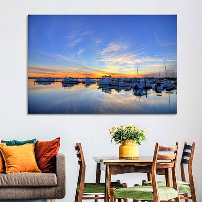 Marina at Golden Hour Wall Art