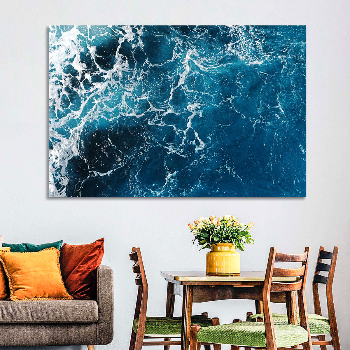 Aerial Sea Texture Wall Art