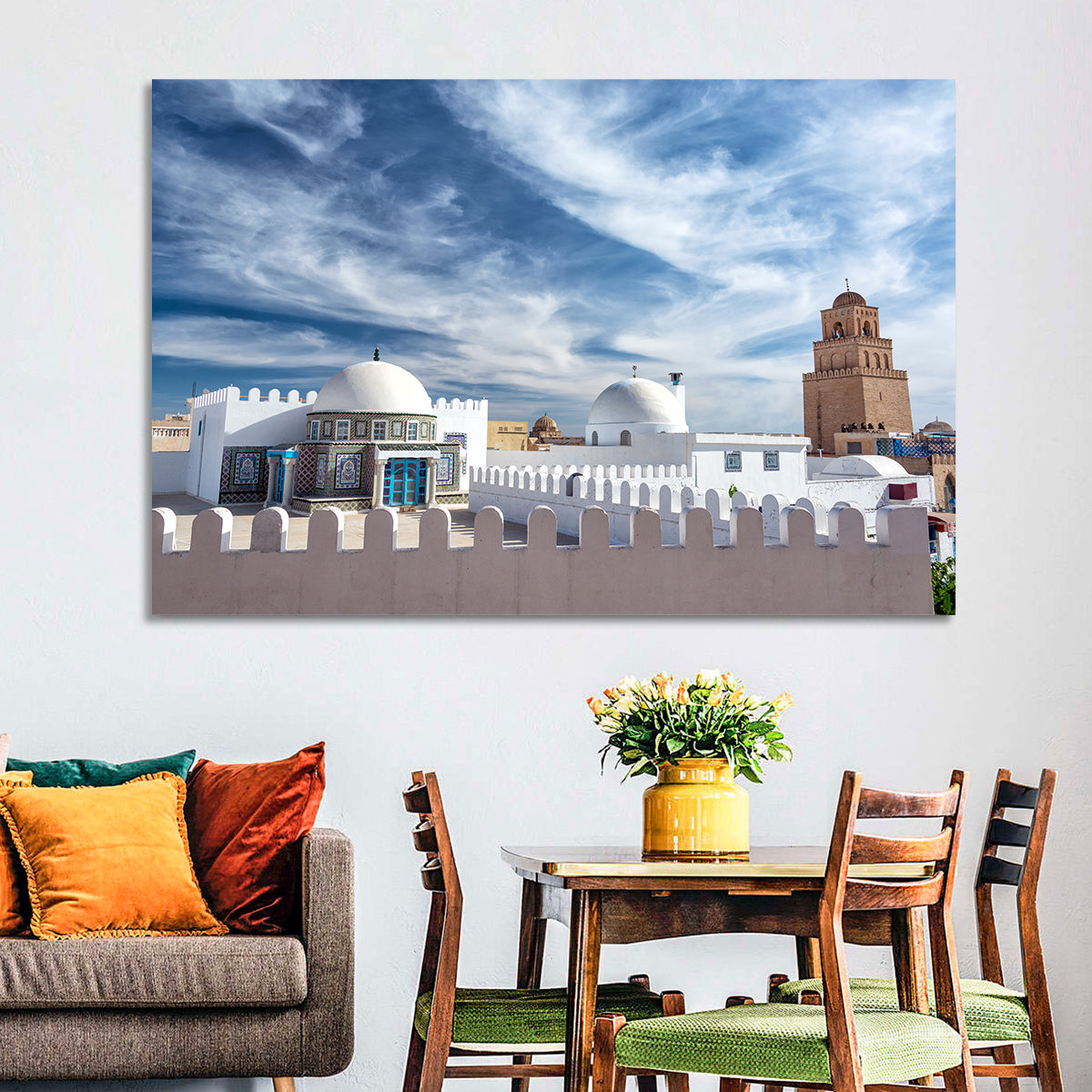 Great Mosque of Kairouan, Tunisia Wall Art in a room, landscape