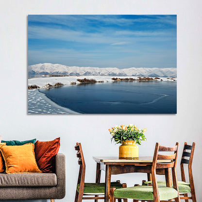 Lake Sevan Winter Landscape Wall Art
