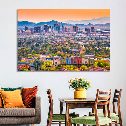 Phoenix Golden Hour Cityscape Wall Art
