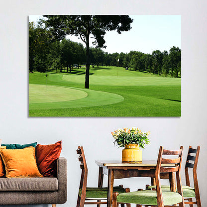 Oklahoma Golf Course Greens Wall Art