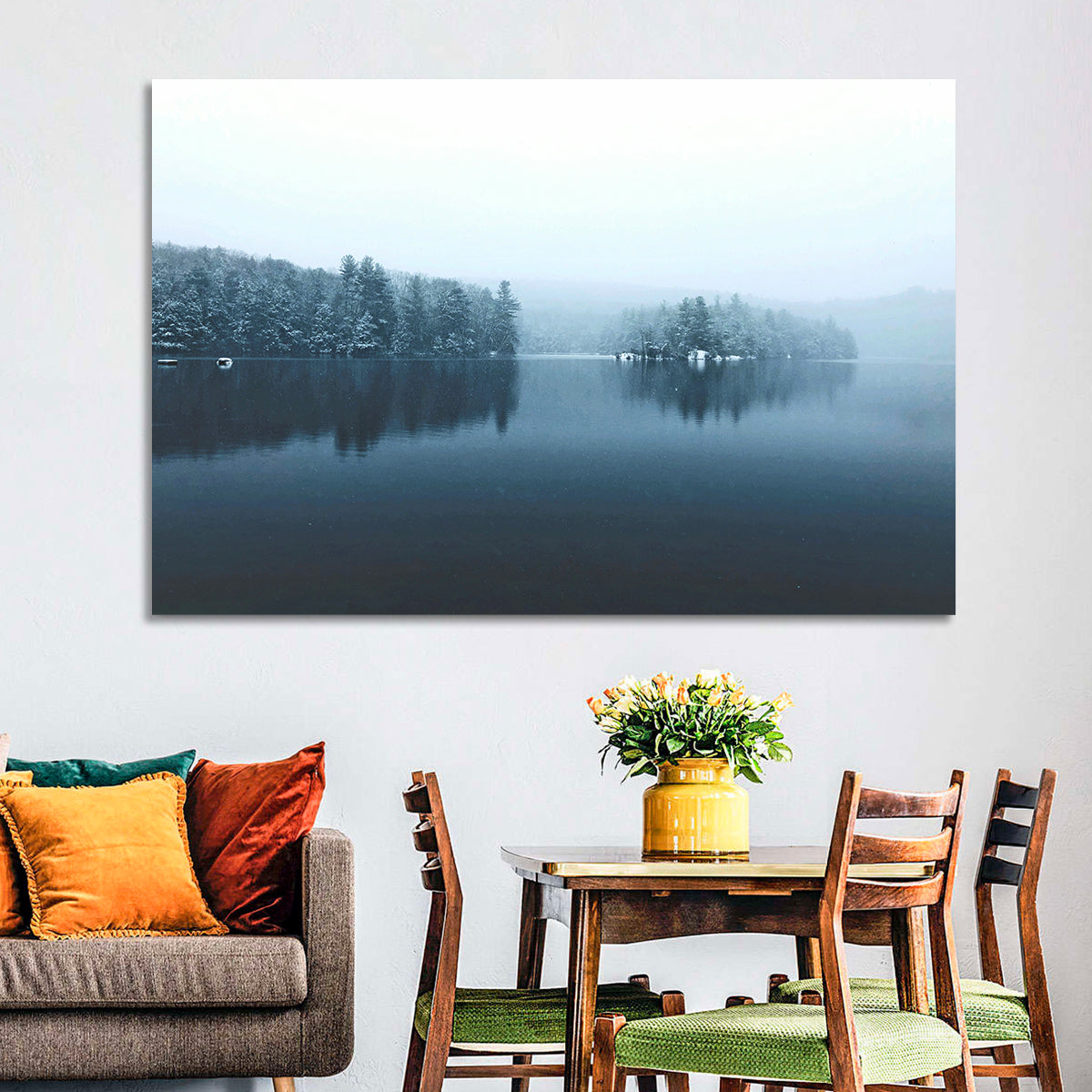 Burr Pond Winter Reflection Wall Art