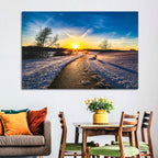 Lake Zorinsky Winter Sunrise Wall Art