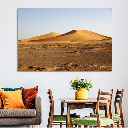 Golden Hour Desert Dunes Wall Art
