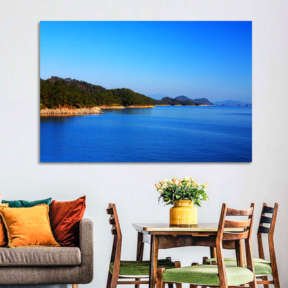 Qiandao Lake Rocky Shoreline Wall Art