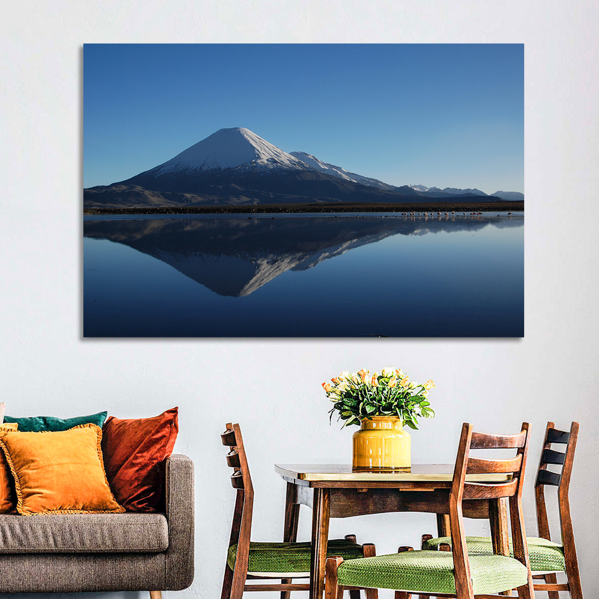 Chungara Lake Reflection Wall Art