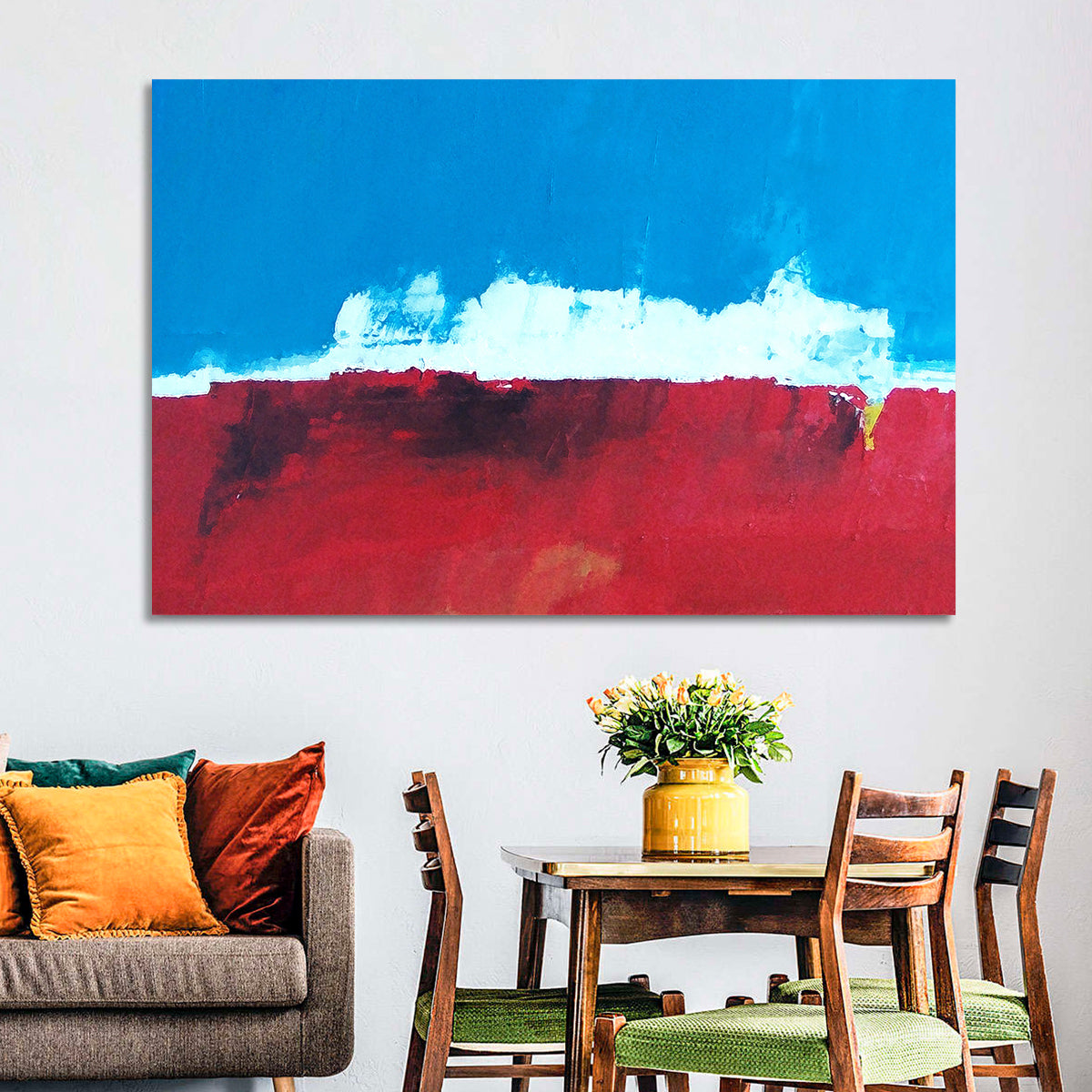Ocean Horizon Abstract Wall Art